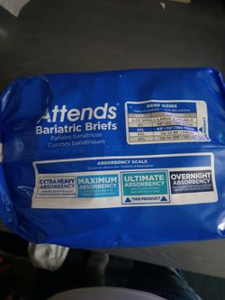 Attends Bariatric Briefs 2XL Adult Incontinence