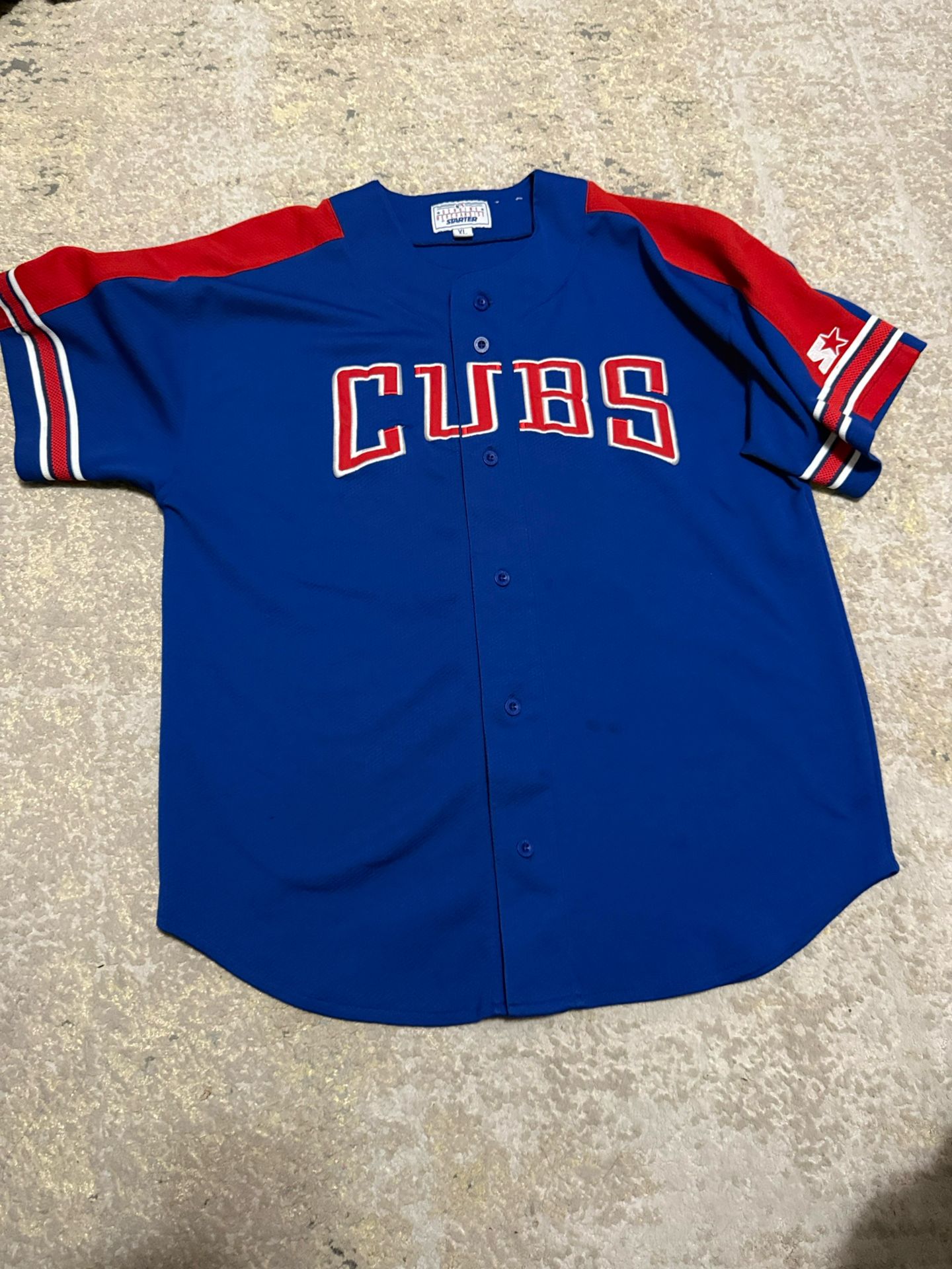 Vintage Starter Chicago Cubs Sammy Sosa Jersey Size XL In Adults, Not Banks, Dawson, Maddux