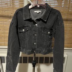 Black Denim Jacket Or Black Fuzzy Bearcoat $10 Each