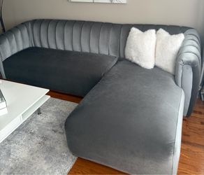 Velvet couch