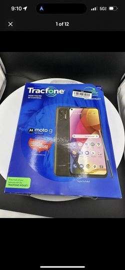 PREPAID PHONE Tracfone Motorola Moto G Stylus, 128GB, Blue Prepaid Smartphone (Locked) - NEW