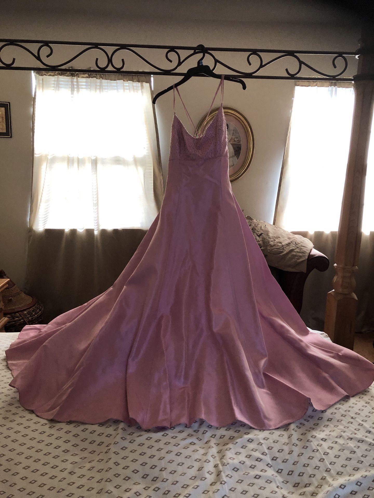 Baby Pink Organza Prom Gown PICKUP IN MEDFORD, NY.