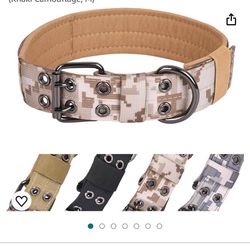 Tactical Dog Collar For Outdoor Training 