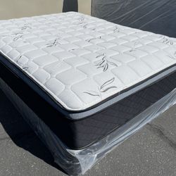 Full Euro Bamboo Collection Pillow Top Mattress