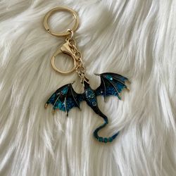 Brand New Dragon Game of Thrones Blue Keychain