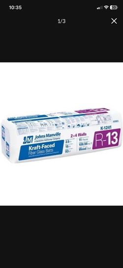 Johns Manville R13 Kraft Fiberglass Insulation