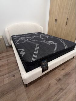 Elite Midnight Pro  queen size mattress pillow top 12”.     New mattress in a plastic sealed  Venta de colchones  ☎️📲call or Tex (213)713-74-89   Hab