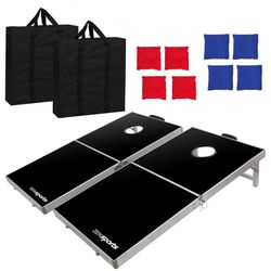 New Aluminum Corn Hole Bean Bag Toss Game 