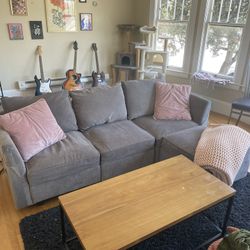 Grey L Shaped Couch