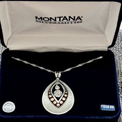 Silver Necklace With Crystals