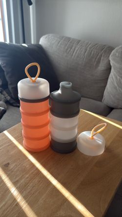 Baby Formula Dispenser Container, Portable Milk Powder Dispenser, Baby Feeding Travel Storage Container, Non-Spill Stackable Baby Snack Storage Contai