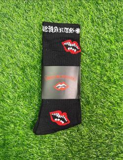 Chrome Hearts Black Crew Socks
