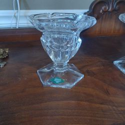 Leaded Crystal Candle Holder