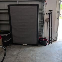 Box Spring And Metal Frame 