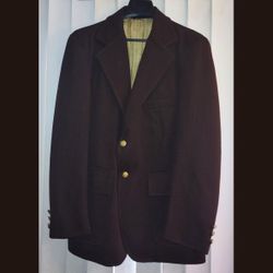 MENS VINTAGE BROWN SUIT JACKET 
