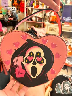 Ghostface Heart-Shaped Mini Handbag