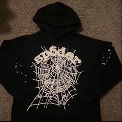 OG Black Sp5der hoodie Brand New Size Medium 