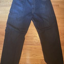 Baggy Levi Relaxed Dark Blue/ Black Jeans W42 L30
