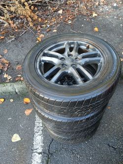 Toyo Eclipse P205/55R16 tire mounted on a 16" factory OEM 5-double-spoke Subaru alloy wheel (originally from 2003–2006 Subaru Impreza or Legacy models