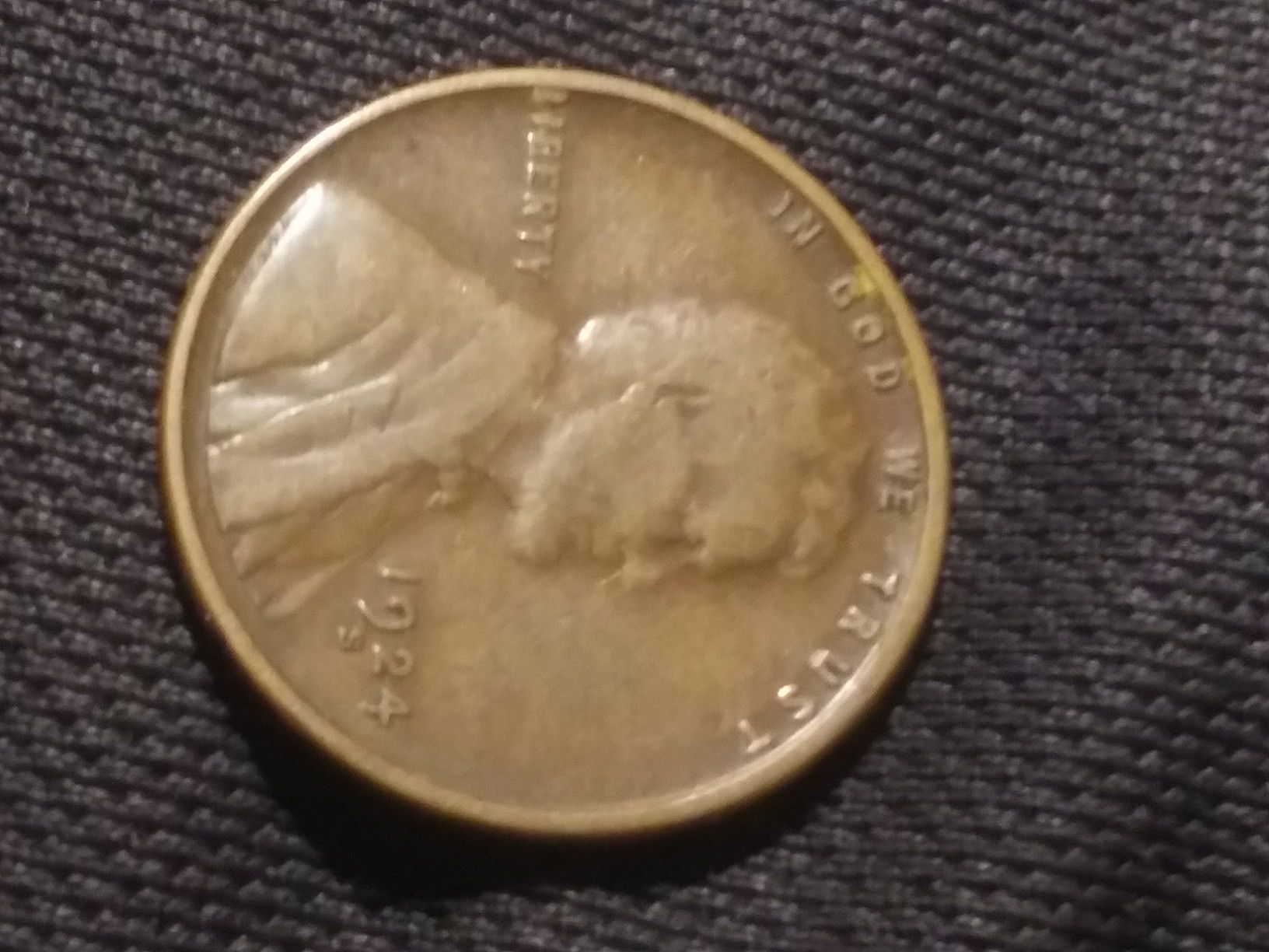1924 S Wheat penny