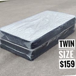 Twin size Mattress and Box Set - Brand New