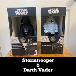 Cable Guys  Stormtrooper & Darth, Vader, Phone And Controller Holder Brand New!