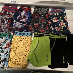 9 Pair Boys Underwear Size 8 Pokémon Star Wars Spider-Man for