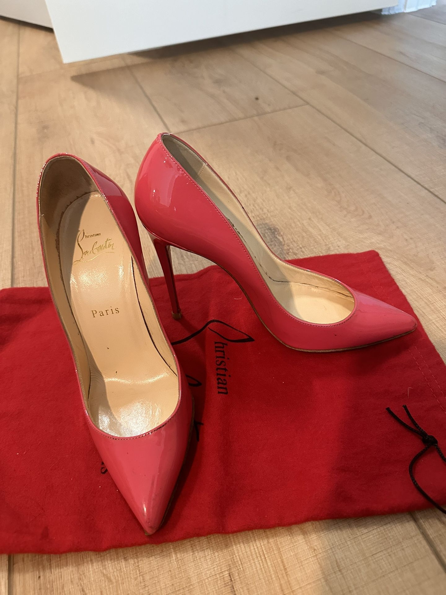 Pink Patent Leather Christian Louboutin