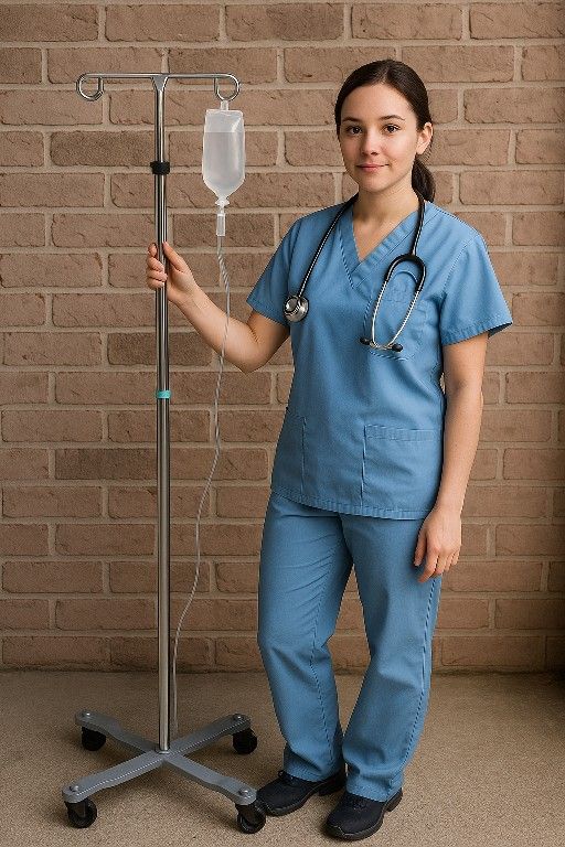 🩺 IV Pole Stand w/ Wheels – Used but Works Great! 🏥💪
