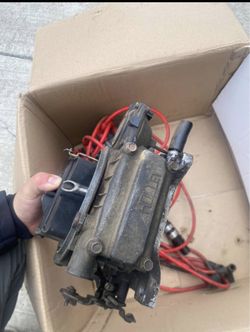Holey Carbulator And Distributor And Wire Set 350sbc