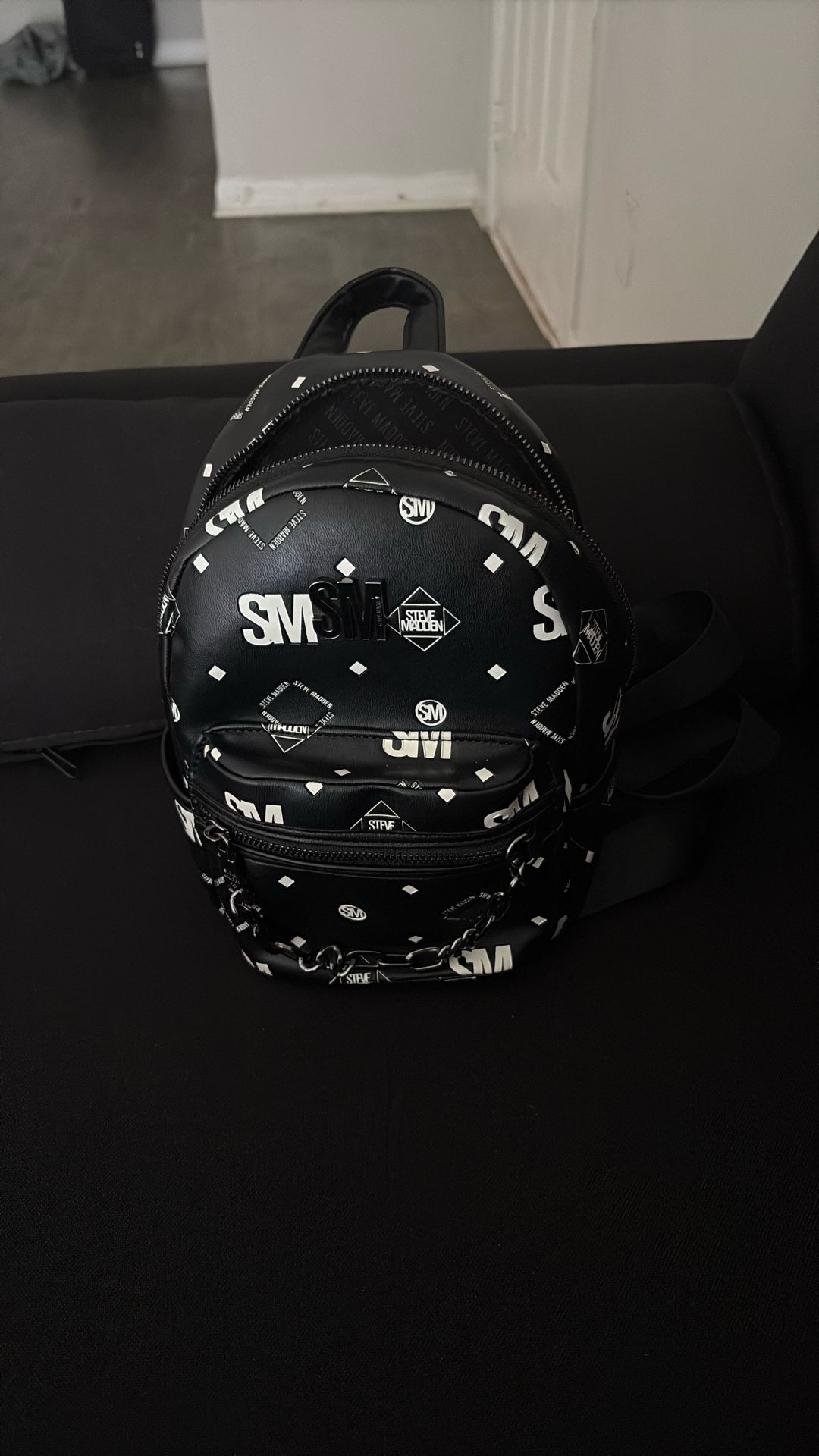 SMALL Steve Madden Black/white Bag