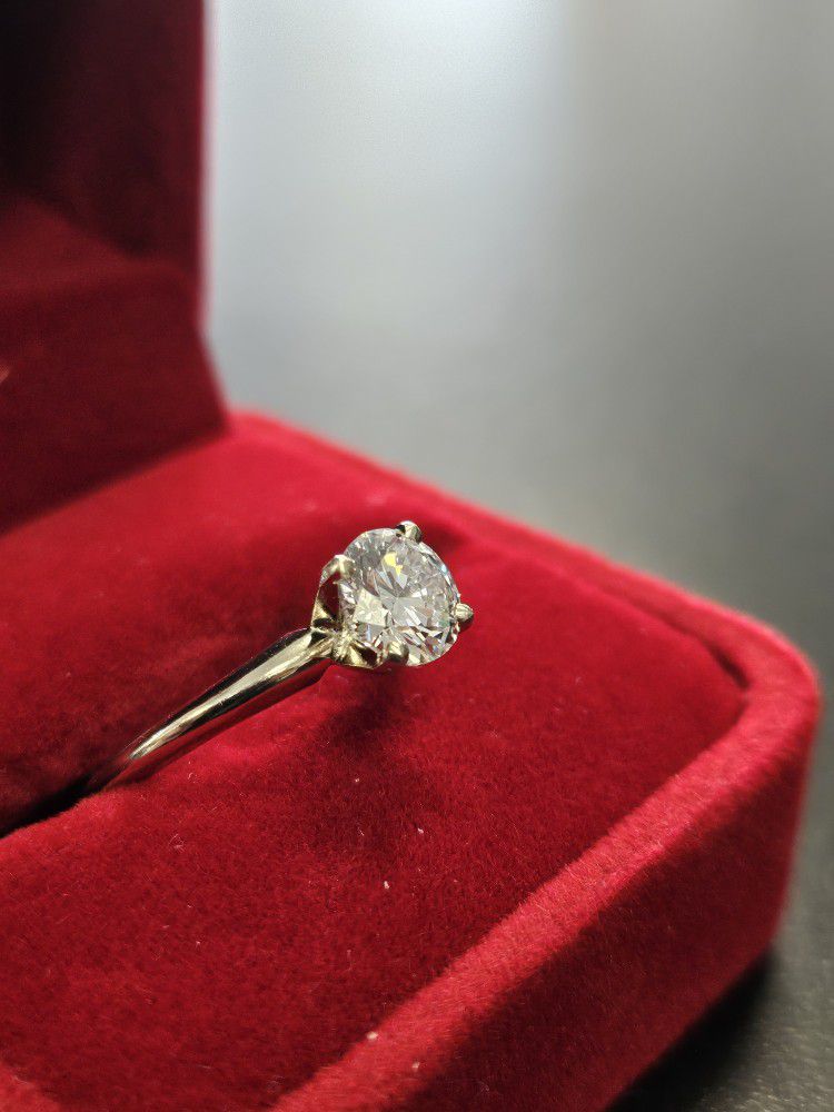 14K White Gold 1.00 Carat Solitaire