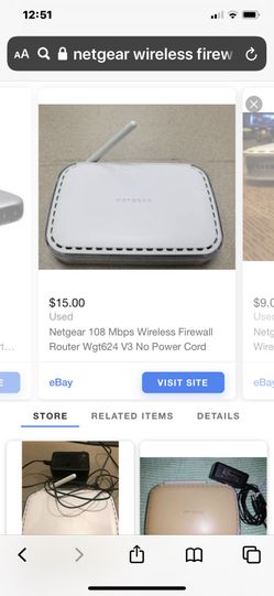 Netgear router -open box