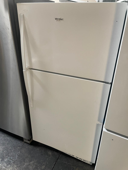 Whirlpool Top Freezer Fridge – White, Adjustable Shelves, Clean
