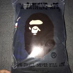 Size L double hoodied bape hoodie