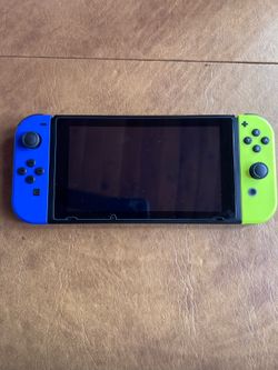 Nintendo switch blue and yellow