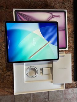 iPad Air 13-inch (M3 Chip) 128GB Wi-Fi Purple + Apple Pencil (USB-C) Bundle