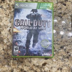 Call Of Duty World At War Platinum Hits Xbox 360