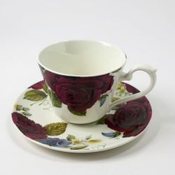 Vintage Victoria’s Secret Fine Bone China Tea Cup & Saucer Set – Made in England