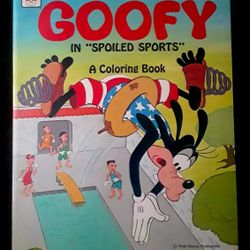 Vintage 1976 Walt Disney's Goofy Coloring Book 