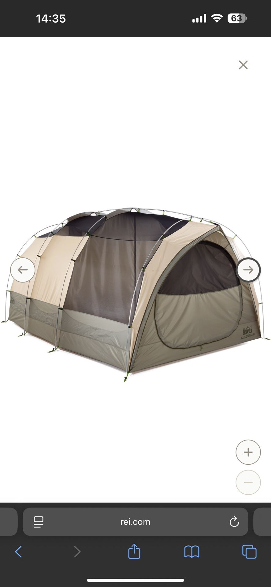 REI Kingdom 8 Person tent.
