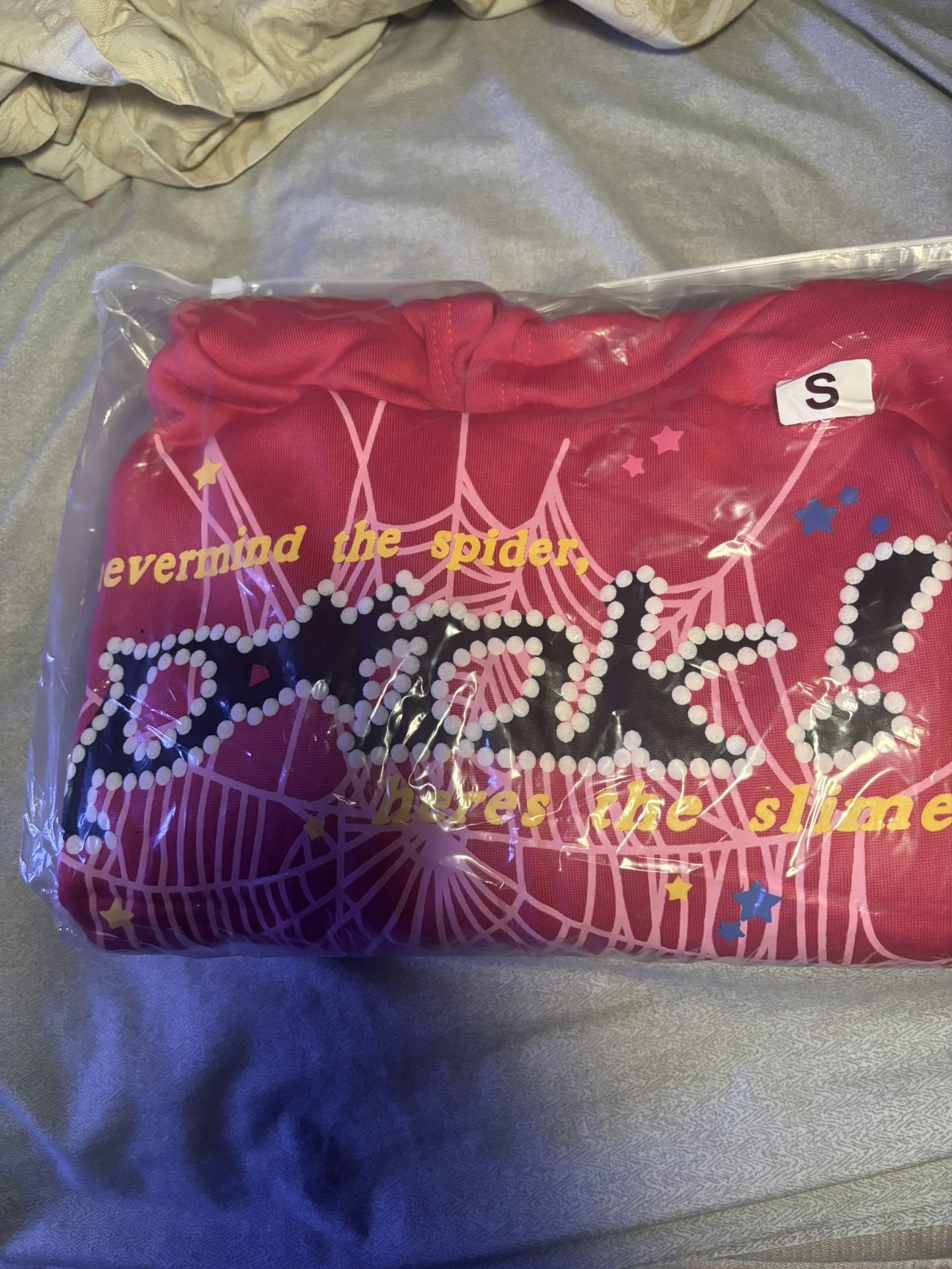 pink spider hoodie