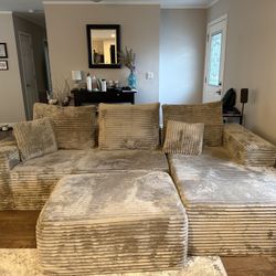 107.5 Couch W/ottoman 