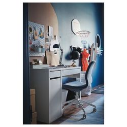 White IKEA MICKE Desk For School Work