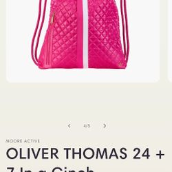New Oliver Thomas Hot Pink Backpack