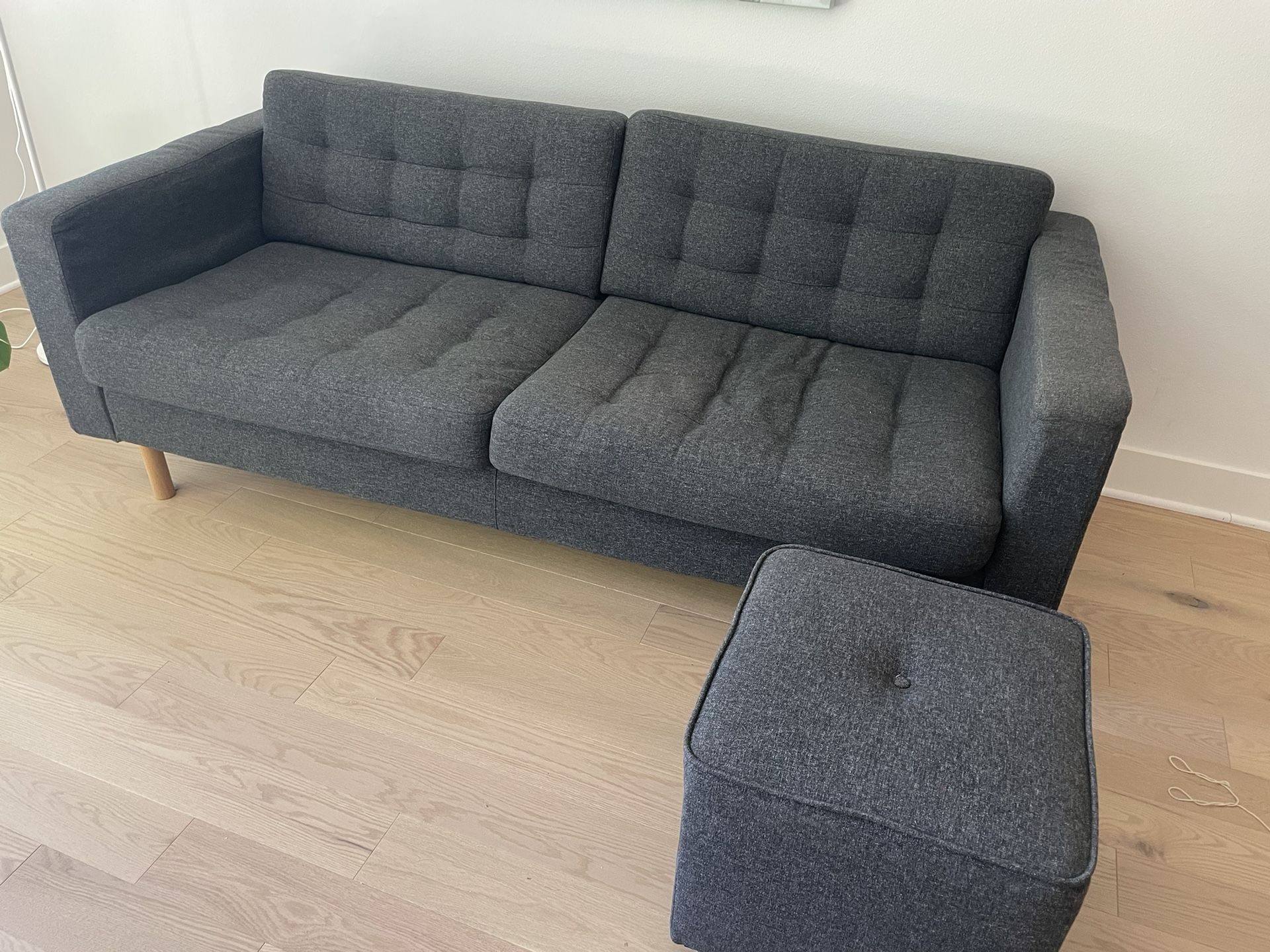 Sofa, Lightly Used, With Matching Ottoman