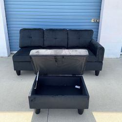 New Couch With Ottoman 