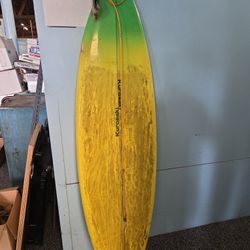 6'3" Kurosaki Surfboard  With Leash