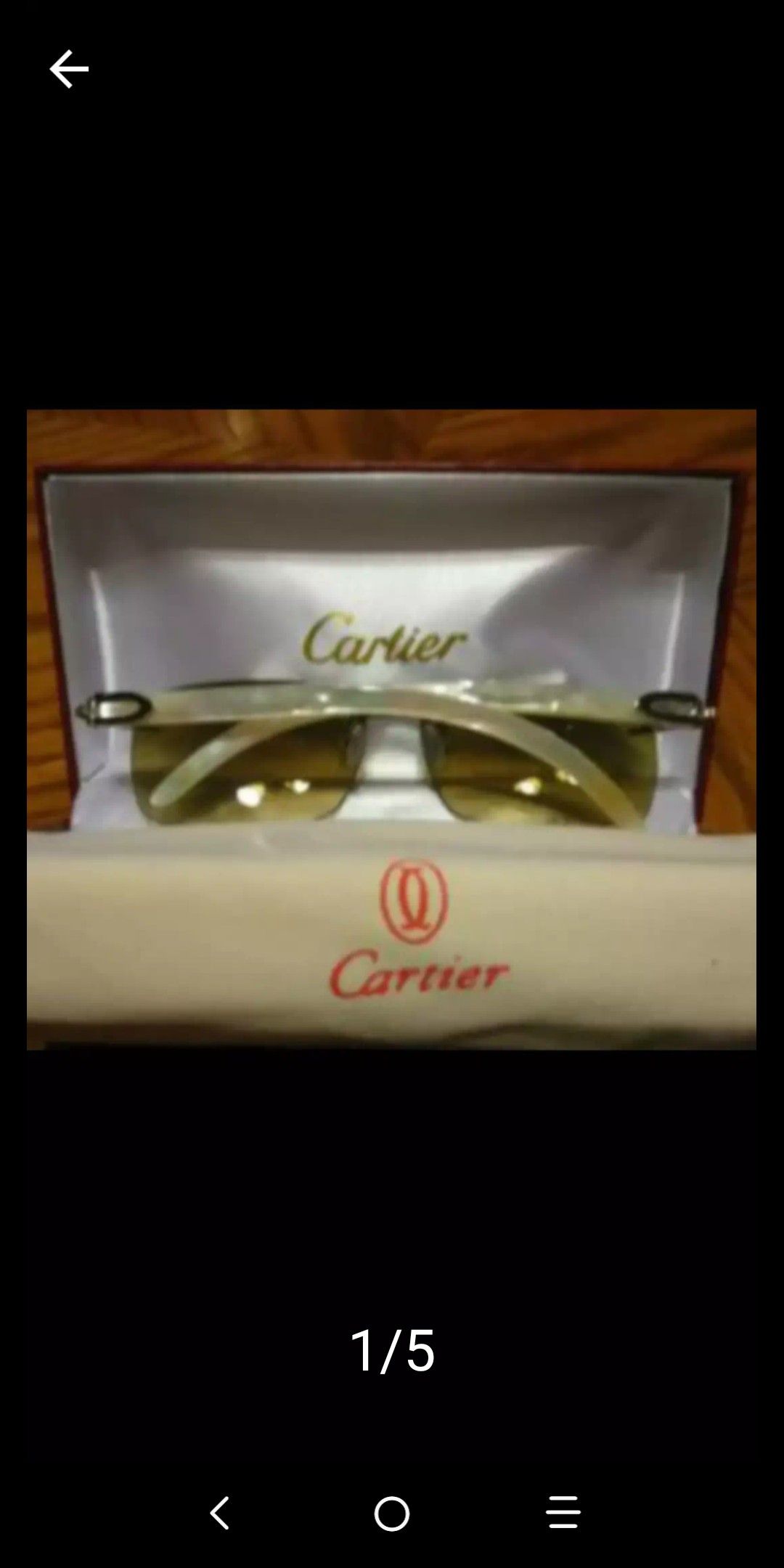 Cartier Pearl frames $350