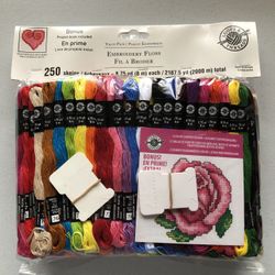Loops & Threads Embroidery Floss Value Pack - 250 Skeins, NEW